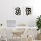Stupell Industries Contemporary Hindsight Squiggles 2pc Framed Print Under Glass Set, design by Lucille Price